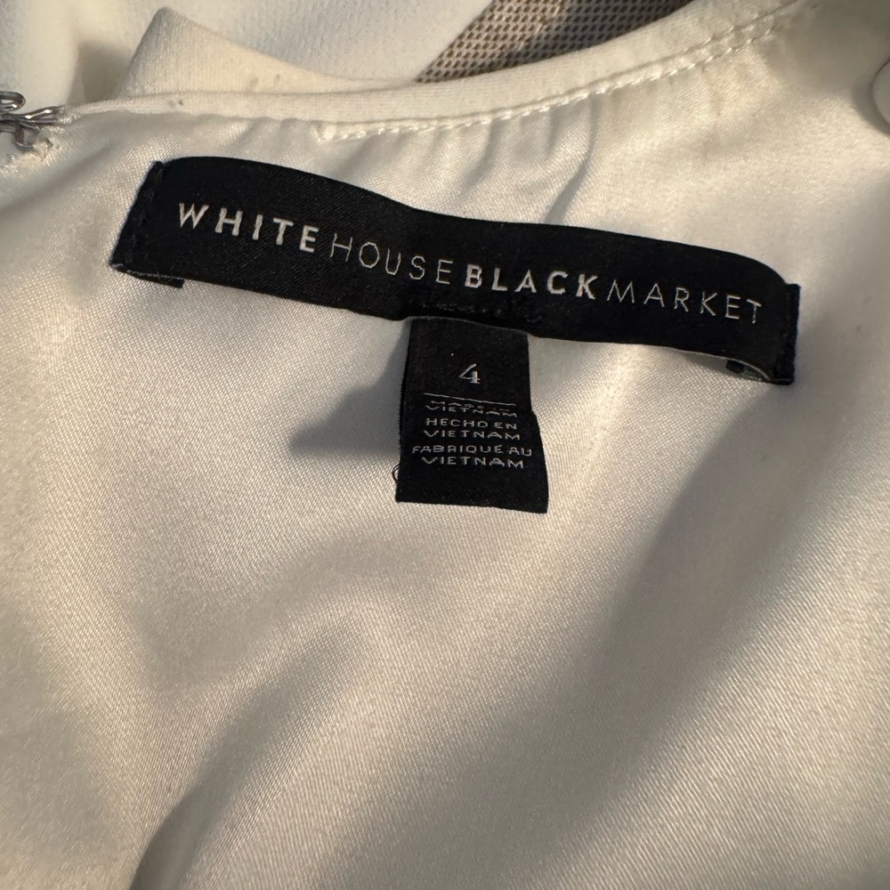 WHBM Tan and White Dress size 4 - Picture 10 of 13